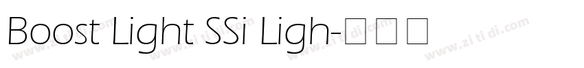 Boost Light SSi Ligh字体转换